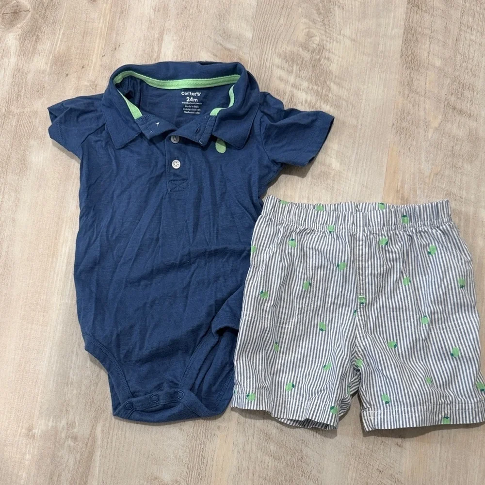 Boys Lime 2 piece set